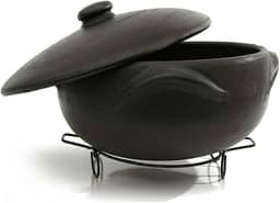 Panela de barro para guisado 5 litros + suporte