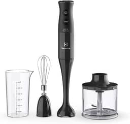 Mixer Misturador Multiuso Electrolux 3 em 1 400W 2 velocidades 3 acessórios mini processador capacidade resistente temperatura 600ml livre BPA EIB10 preto 127v