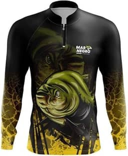 Camiseta De Pesca Proteção Uv Mar Negro Tambaqui SSX Multicoisas