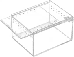 ＡＷＨＡＯ Terrário de Répteis, Caixa de Criação de Répteis, Recipiente Transparente, Portátil, Leve E Respirável para Tartarugas, Lagostins, Cobras, Aranhas, 10.5 Cm X 8.5 Cm X 6