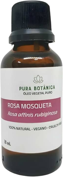 Óleo Vegetal de Rosa Mosqueta 30ml – 100% Puro Pura Botânica para Cuidados com a Pele, Regeneração Natural, Hidratação e Rotinas de Beleza e Bem-Estar
