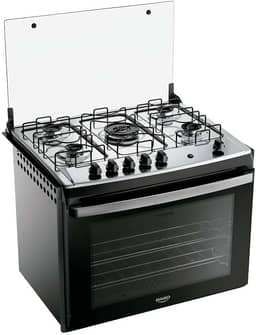 Fogão 5 Bocas Embutir Dako Supreme Mesa de Inox Bivolt