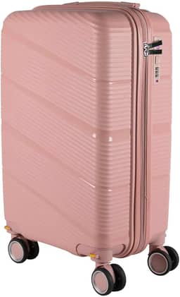 Mala de bordo em Polipropileno 4 rodas 360º - AeroMalas Catar (Rose)