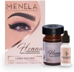 Menela Kit Henna Para Sobrancelhas 2,5g Loiro Escuro