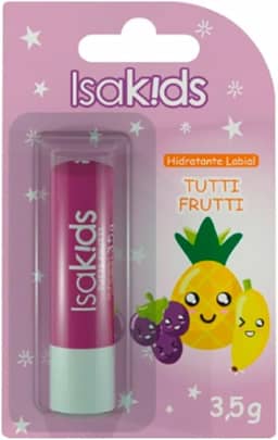 Hidratante Labial infantil Tutti Frutti (3,5g) | Testado dermatologicamente, livre de óleo mineral e cor suave | Uso diário e desliza fácil