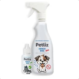Educador Sanitário Cães Adestrador Pet Cachorro Educa Dog Não 500 ml + Educa Dog Sim 30 ml - Petliz