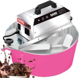 SARO Panela Mexedora de Doces Automática Elétrica 10 Litros PA10 Bivolt (Pink)