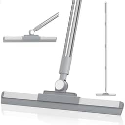 Rodo Vassoura Mágica de Silicone 36cm Cabo de 160 Metros Flytex 2 em 1 com Raspador de Silicone, Ideal para Limpeza de Vidros, Pisos e Superfícies, Uso Doméstico e Comercial