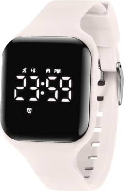 Relógio esportivo digital para meninas, meninos, rastreador de atividades com despertador, cronômetro, sem aplicativo, à prova d'água, para adolescentes e estudantes de 5 a 12 anos