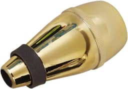 Amagogo Acessório de silenciador para trompete BB, ideal para músicos em fase de prática, Ouro