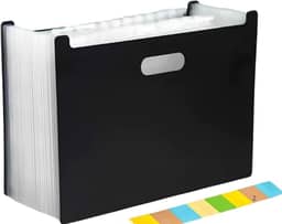 Pasta Organizadora sanfonada A4 Com 12 Divisórias Resistente