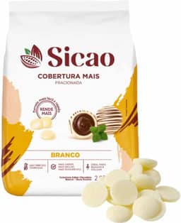 Gotas de Chocolate Cobertura Mais Fácil Branca 2,05kg - Sicao