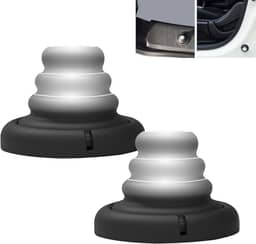 2 peças de almofadas de silicone para carro com LED, amortecedor de airbag, amortecedor anticolisão de porta de carro, silenciadores de redução de ruído de fechamento de porta para carros, SUVs