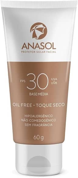 Protetor Solar Facial FPS 30 Base Média 60g - Anasol