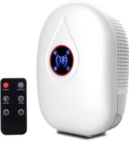 Desumidificador Residencial Máquina de Absorção com Display LED Controle Táctil Sensível Remoto Timer Design - Desumidificação para Lar Quarto Sala Es
