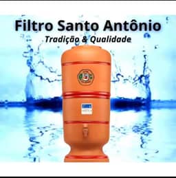 Filtro de Barro Santo Antônio 6L: Conjunto Completo (3+3) + Boia + Vela Tripla Ação