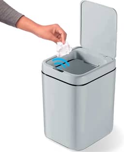 Lixeira Inteligente 20 L Sensor Automático Banheiro Cozinha Escritório