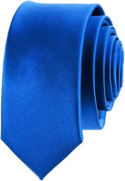 Gravata de cetim de cor sólida de 5 cm para homens