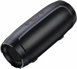 Caixa de Som Portátil Bluetooth, Rádio FM, Entrada USB, Bateria Recarregável, Design Compacto (Preto)