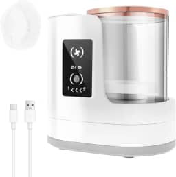 Máquina elétrica de limpeza de pincéis de maquiagem com suporte para secadora de pincéis de maquiagem, portátil, automático, USB, ferramenta de limpeza para todos os tamanhos, conjunto de pincéis de