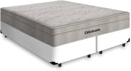 Cama Box + Colchão de Molas Ensacadas - AirTech SpringPocket - Ortobom (BRANCO, Queen)