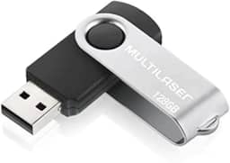 Pen Drive Twist 128GB USB com Leitura até 10MB/s e Gravação até 3MB/s Preto Multi - PD591