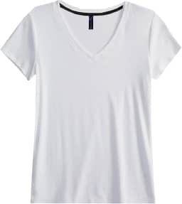Blusa Blusinha Feminina Algodão Gola V