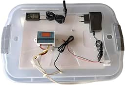 Chocadeira Compacta Bivolt Para 30 Ovos Galinha Com 1 Resistência Reserva Mais 1 Termo Higrômetro