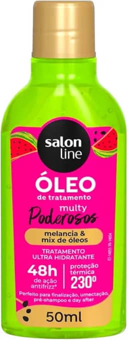 Salon Line, Óleo Capilar Reparador, Multy Poderosos, Cachos dos Sonhos, Melancia e Mix de Óleos - Para Todos os Tipos de Cabelos, 50ml
