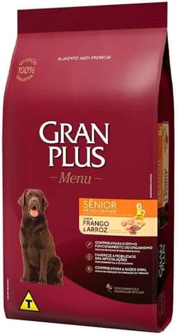 RAÇÃO GRAN PLUS MENU CÃO SÊNIOR 3 KG