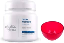 Vitta Creme de Massagem Atlético Corporal Profissional 500g + Cubeta Silicone 60ml – Alívio, Recuperação e Praticidade