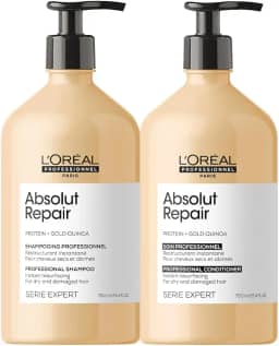 Kit L'Oréal Professionnel Absolut Repair Gold Quinoa Protein Duo 750ml (2 produtos)