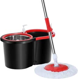 Mop Giratório Limpeza com Balde Limpeza Inox 13 Litros 360 Graus Centrifuga Esfregão Geral