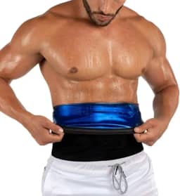 Cinto modelador de cintura para homens com gordura da barriga para sauna emagrecedora, cinto de treino