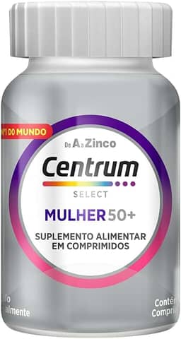 Centrum Select Mulher 50 mais Multivitamínico De A a Zinco, Suplemento Alimentar, 60 comprimidos