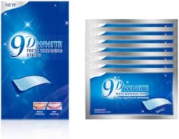 Fitas Branqueadoras White para Dentes, 9D, 14 fitas Adesivas Clareamento Dental fitas, 7 envelopes, Efeito em 3 Dias, ESPECIAL DENTE PREMIUM - Sabor Menta