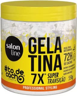 Salon Line, Gelatina Capilar, ToDeCacho, SuperTransição, Vegana - Cabelos Ondulados, Cacheados e Crespos, 550 g