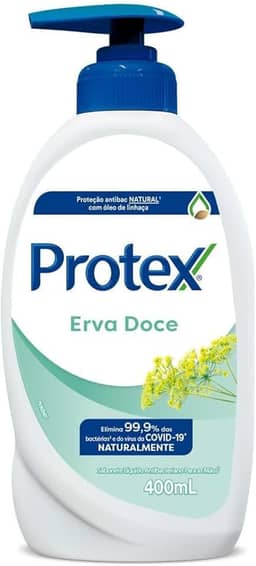 Sabonete Líquido Antibacteriano para as Mãos Protex Erva Doce 400ml