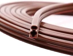 Faixa de vedação de borracha de silicone tipo I à prova de vento, 6 metros, vedação de porta e janela (estilo 4)