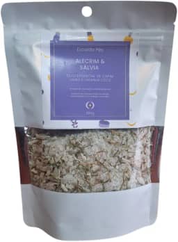 Escalda Pés Aromático com Alecrim e Sálvia, Sal Grosso Marinho e Óleos Essenciais, 200g