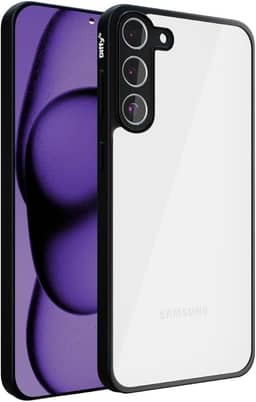 Capa para Samsung Galaxy A55 5G – Traseira Transparente, Fina e Resistente, com Camera Frame e Bordas Reforçadas Anti-Impacto - Diffy (Preto, Galaxy A55 5G)