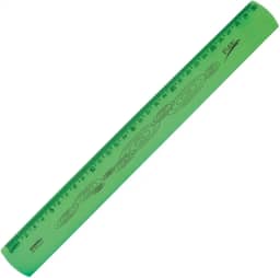 Regua 30cm Neon Flexível Verde