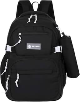 Mochila Escolar Grande Impermeável Bolsa Reforçada Com Bolso Antifurto e Divisória Para Notebook Acompanha Estojo Feminina Masculina Trabalho Faculdade Adulto Infantil Juvenil Adolescente