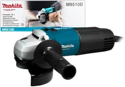 MAKITA Esmerilhadeira Angular M9510B 850W 115mm 11000RPM Alta Rotação para Corte e Desbaste Profundo em Metal Aço Ferro para Uso Industrial 220v