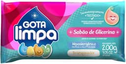 Gota Limpa Sabão de Glicerina Baby, Hipoalergênico, 200g