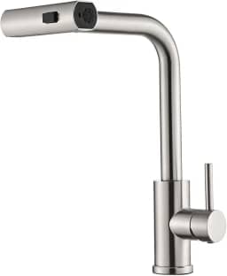 Yesop Torneira De Cozinha Gourmet Inox Escovado Cor Prateado