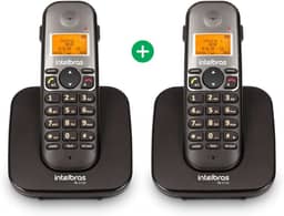 Telefone Sem Fio Digital com Ramal Adicional TS 5122 Preto Intelbras