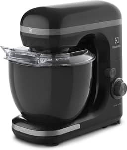 Electrolux Batedeira planetária potente capacidade 5L 750W 12 velocidades função pulsar massa pesada pes antiderrapante EKM30 preto 220v