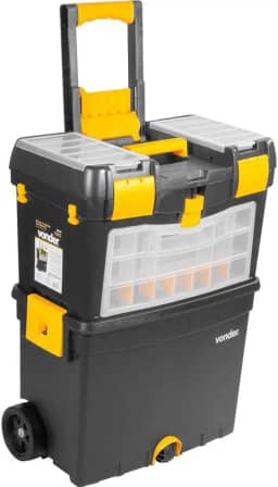 Vonder, Caixa Para Ferramentas, Plástica, Com Rodas, 46,0 Cm X 26,0 Cm X 62,0 Cm, Crv 0400.