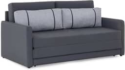 Sofá-cama 3 Lugares Queen Herval Aurora, Linho Grafite Fechado, 176 cm